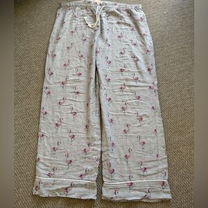 Love by Gap Flamingo Print Pajama Pants - Gray and Pink